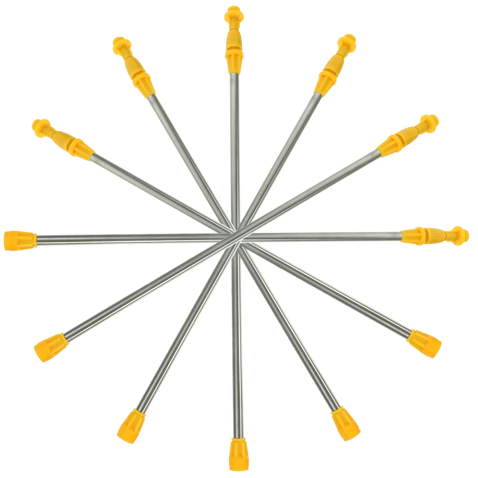 

6pcs Stainless Steel Sprayer Rods Long Boom Replacement Wands Plant Watering Agricultural Fertilization Garden Hose