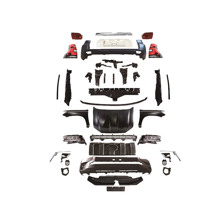 

DaMeiAuto Parts FJ150 Upgrade 2018 BodyKit Front Rear Bumper Grille LED Headlight TailLights Fender Hood Body Kits For P