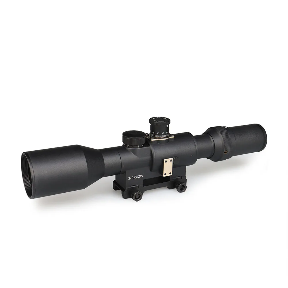 PPT Rifle Scope Lens 3-9x42 SVD Rifle Scope Hunting Magnificatio 3x-9x with mount adapter Shooting OS1-0415