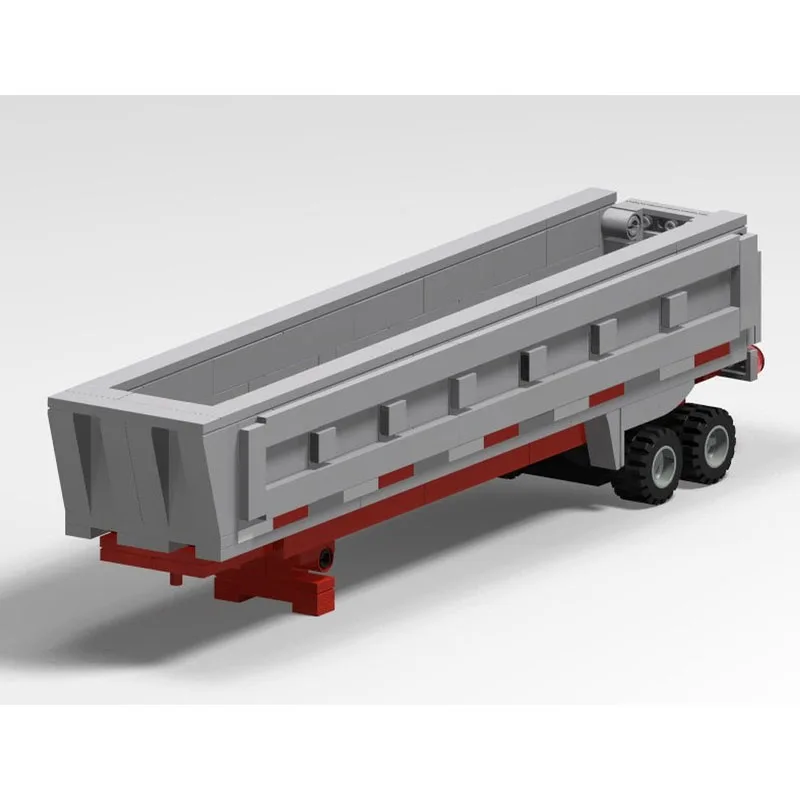 

MOC-238443 Новая классическая модель маленького трехосного прицепа из строительных блоков, 337 деталей, MOC, игрушка-подарок для мальчиков на день рождения и Рождество
