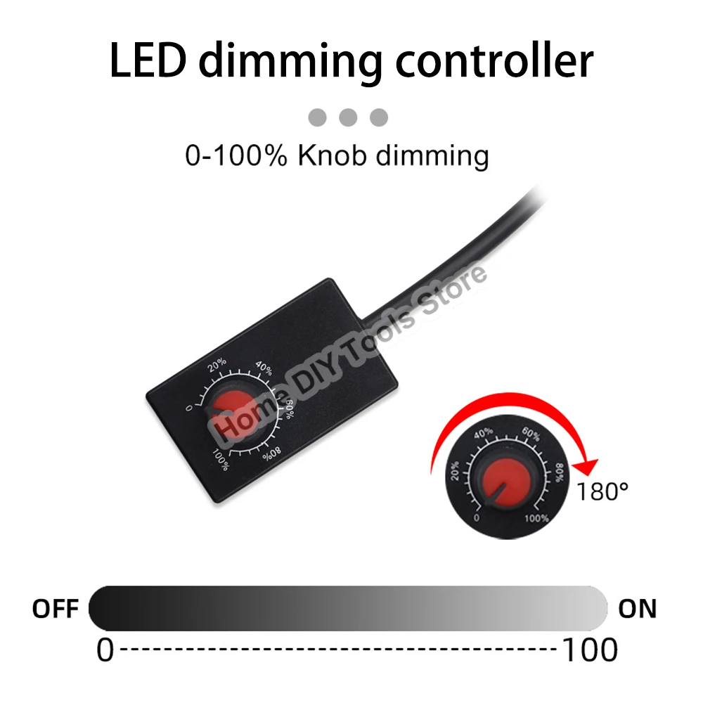 Mini DC 0-10V 1-10V manopola Dimmer 0-100% scala potenziometro elettronico per LED dimmerabile coltiva luci Driver di alimentazione