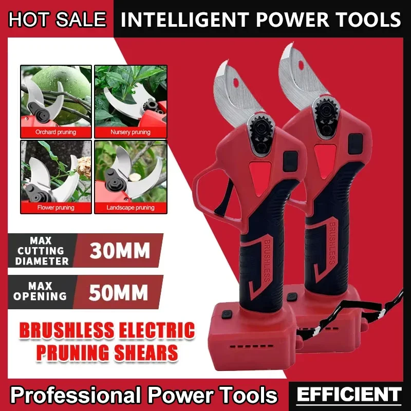 

Бесщеточный электрический секатор Milwaukee, 4 передачи, беспроводной ручной секатор для обрезки садовых кустарников, ветвей деревьев, резак для батареи 18 В 20 В