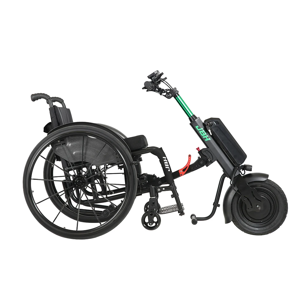 Coofull Electric Handcycle Wheelchair Attachment for Disabled People with Disc Brake and Lightweight Aluminum Alloy Frame view 4