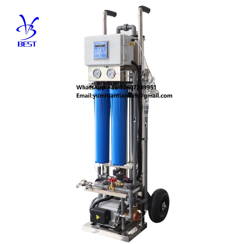

Wholesale Outdoor Pure Water Cleaning windows Desalination RO System Mobile Water Desalination Machines for Cleaning Solar