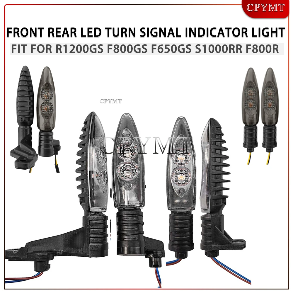 

Front Rear LED Turn Signal Light Motorcycle Indicator Blinker Lamp Fit for S1000RR R1200GS F800GS G310GS F800R HP2 Sport G450X
