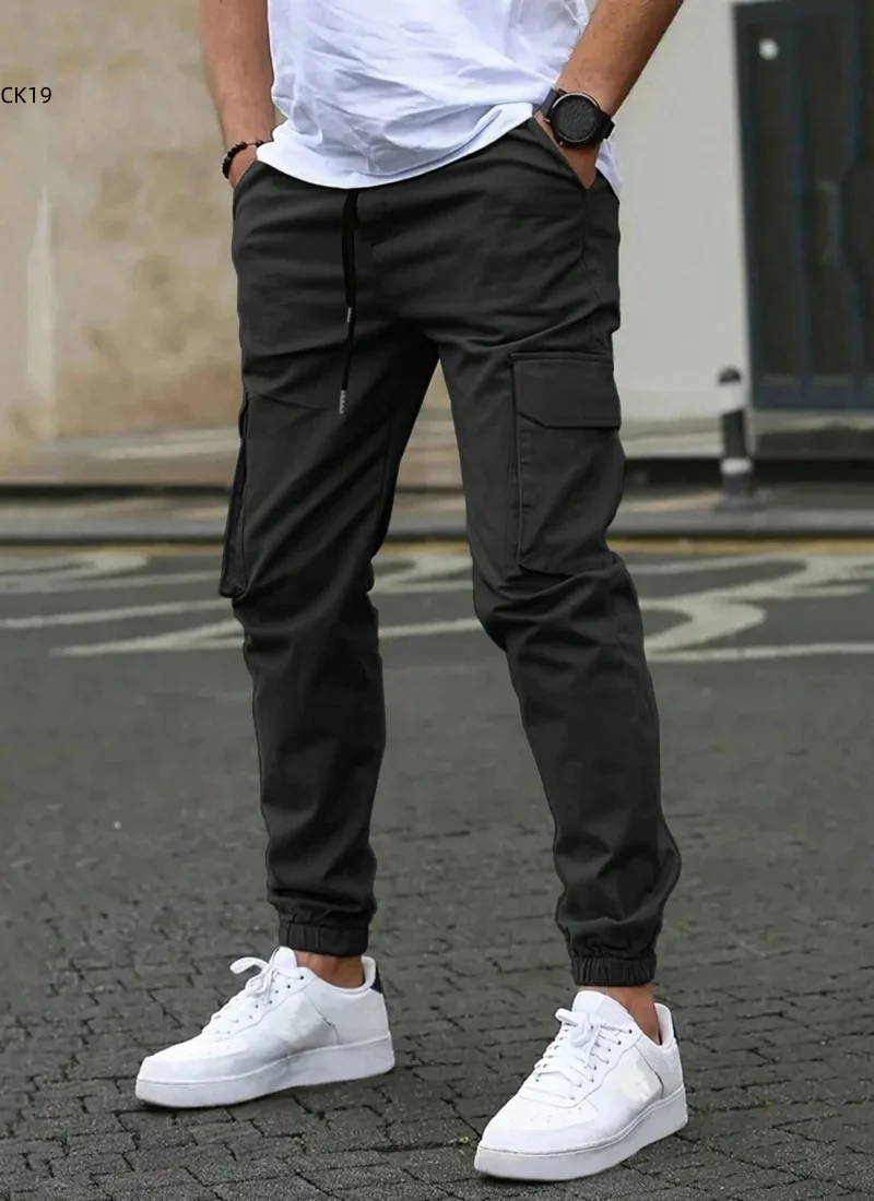 

Men's Casual Cargo Sweatpants Spring/Autumn S-2XL Waist Drawstring Joggers Hiking Tactical Pants for Men with Pockets