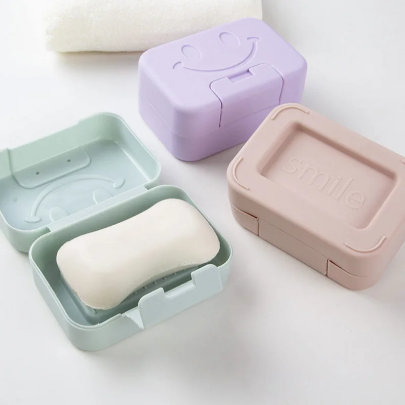 Face Soap Box Travel Portable Soap Case Waterproof Convenience Toilet Bathroom Cute Storage Dish Tray