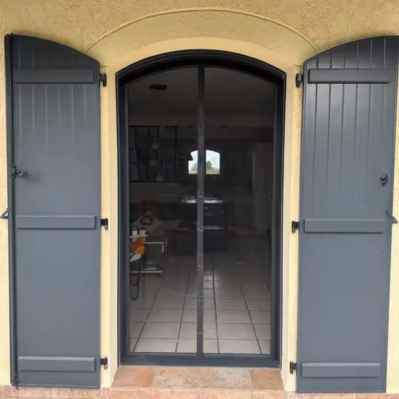 Arched Curved Magnetic Door Screen Custom Round Invisible Fiberglass Mosquito Net Insect Fly Mesh for Doors Windows Black Whit