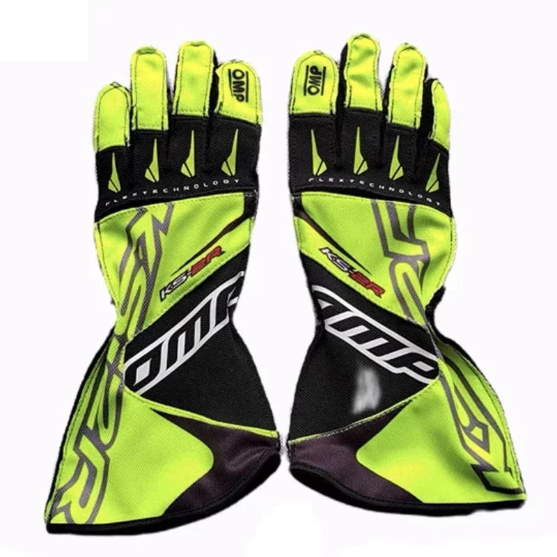 New Auto Car Racing Gloves Breathable Motocycle Karting Racing Gloves Silicone Non-slip Men Go Kart Race Gloves CIK FIA Approved