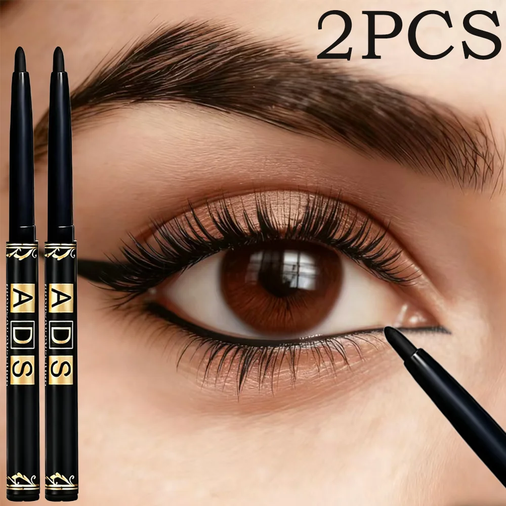 1PC/2PCS/3PCS, black eyeliner pen, long-lasting, non-smudging, easy to apply, natural eye shadow pen.contouring and shading eye