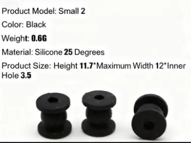Bola de amortiguación de cardán de alta calidad, bola de amortiguación de goma de silicona antivibración para controlador de vuelo de cardán sin escobillas de Dron, 8 Uds.