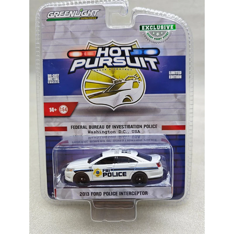 Greenlight 1/64 Proportion New Style Detective Ford Mustang Hollywood Series Diecast Model Alloy Car Child Christmas Gift