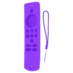 Custodia per telecomando custodia protettiva antiurto morbida in Silicone antiscivolo con cordino per Fire TV Stick Lite