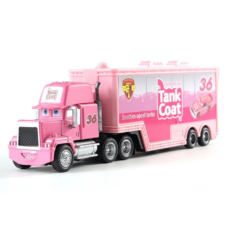 Pixar Cars Container Truck Alloy Model Cars 1：55 Ratio Die Casting Truck Child Toys Birthday Gifts