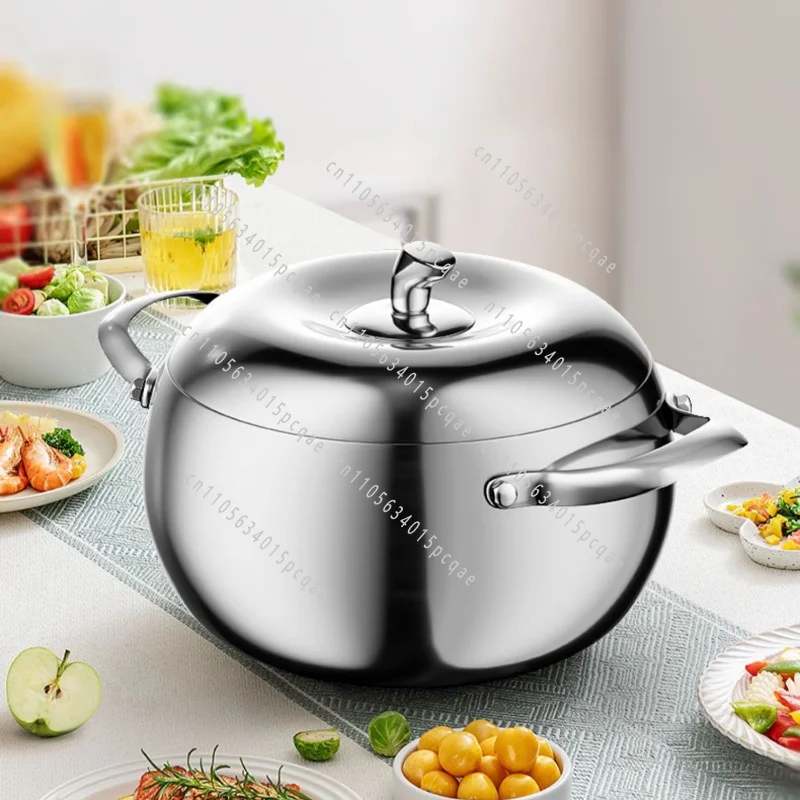 304 Stainless Steel Steaming Pot for Home Use Uncoated Cooking Pots Creative Chafing Dish Quick Heating Cuisine Ustenes
