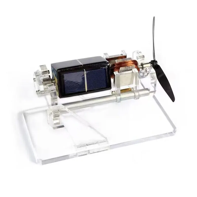 

Double Blade Magnetic Levitation Solar Motor Dual Shaft Design 300-1500 RPM DIY Creative Gift Levitating Renewable Energy Model