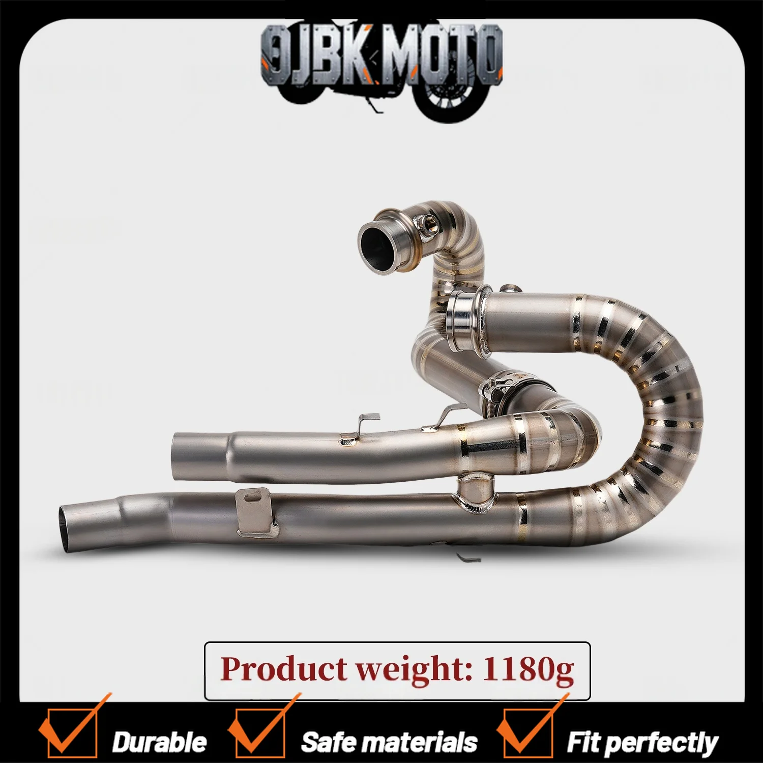 【Perfect fit】For Triumph Scrambler1200X modified front exhaust pipe, the sound is deep and powerful