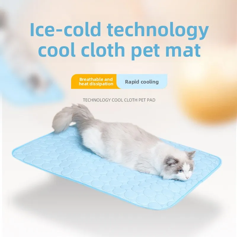 

Cooling Summer Pad Mat For Dogs Cat Blanket Sofa Breathable Pet Dog Bed Summer Washable For Small Medium Large Car