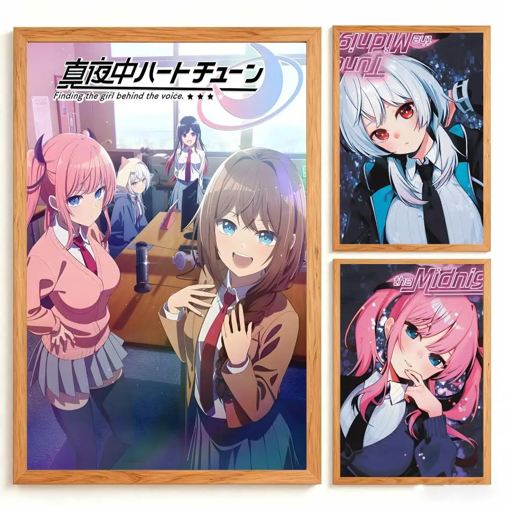 Manga Tune In to the Midnight Heart Poster Wall Art Poster Prints Home Wall Decor Gift for Living Room, Bedroom Bar & Parlor
