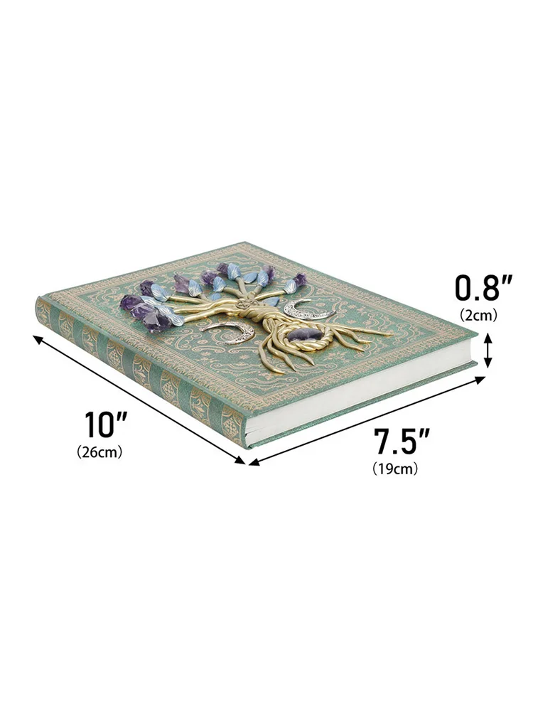 European Style Creative Notebook Tree Of Life Amethyst Original Stone Tree Personalized Relief Craft Magic Notebook Decoration
