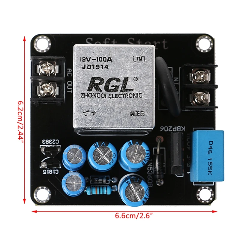 1 pces 100a 4000w potência placa circuito partida para amplificador classe a