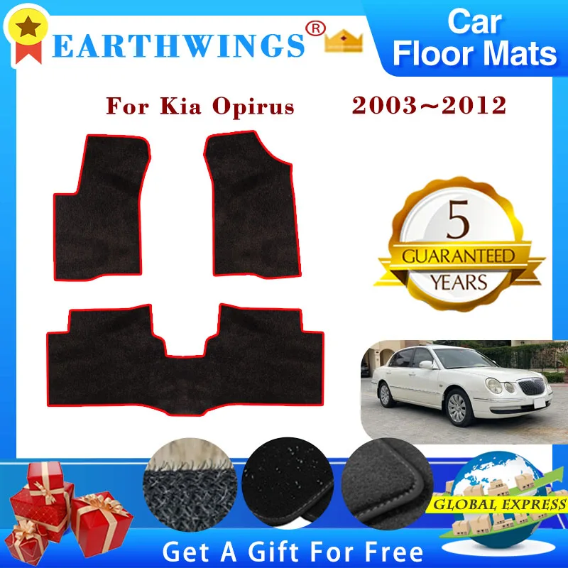 

Car Floor Mat Fit For Kia Opirus Amanti 2003~2012 Luxury Rug Panel Foot Pad Carpet Cover Anti-slip Foot Mud Set Auto Accessories