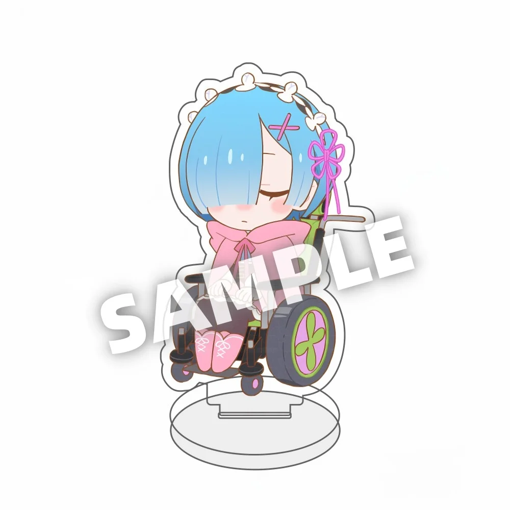 Anime Manga Re:Zero - Starting Life in Another World‌ Keychains Acrylic Stand Subaru Natsuki Emilia Rem Ram Beatrice Fans Gifts view 5