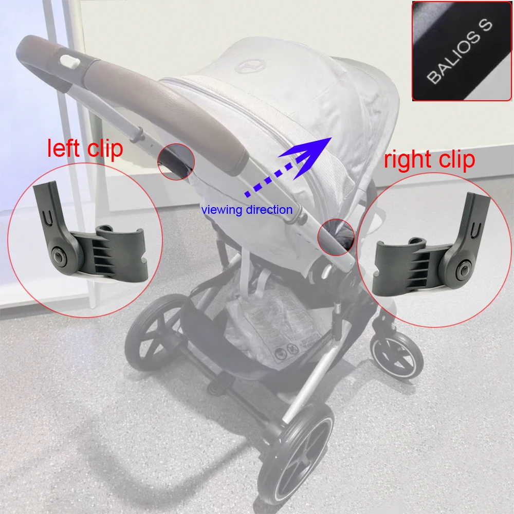 Sunshade Clip For Cybex 2019~2026 Balios S Lux Stroller Roof Bar Awning Support Rod Clamp Buckle Baby Buggy Accessories