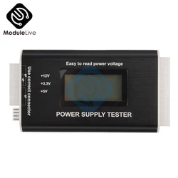 Digital LCD Power Supply Tester for PC 20/24 Pin 4 PSU ATX BTX SATA HDD for Battery Tester Power Measuring Diagnostic Tester