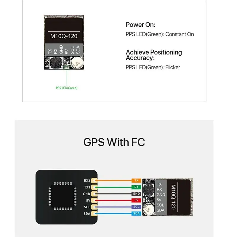 M10Q GPS Module Dual Protocol NMEA UBX With 5883 Compass Long Range FPV Drone Parts M10Q-250