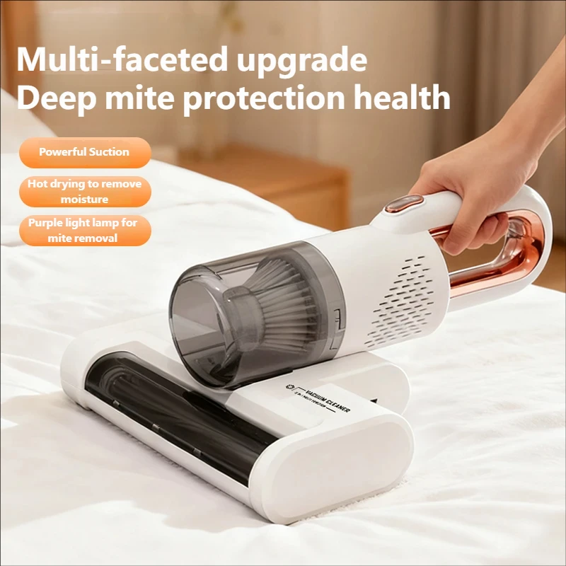 Dust Mite Vacuum Cleaner Powerful Suction High Frequency Tapping Ultraviolet Sterilization Mattress Bed Mite Removal