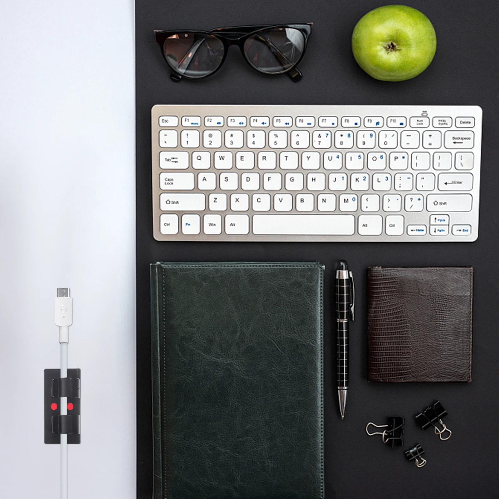 

25 шт., органайзер для кабеля, зажимы, клейкий держатель для USB-компьютера, шнур питания, домашний офис, автомобиль