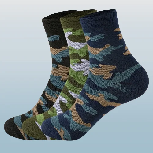 CamSolomon-Chaussettes Courtes Décontractées pour Homme, Confortables et Respirantes, de Haute Qualité, de Couleur Verte, Collection Printemps et Automne, 6/12 Paires