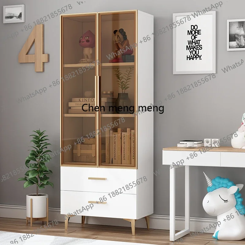 Muebles de Madera de Lujo para Sala de Estar, Librero Móvil, Archivadores Decorativos, Estantería, Librería, Revistero, Gabinete, Muebles de Salón
