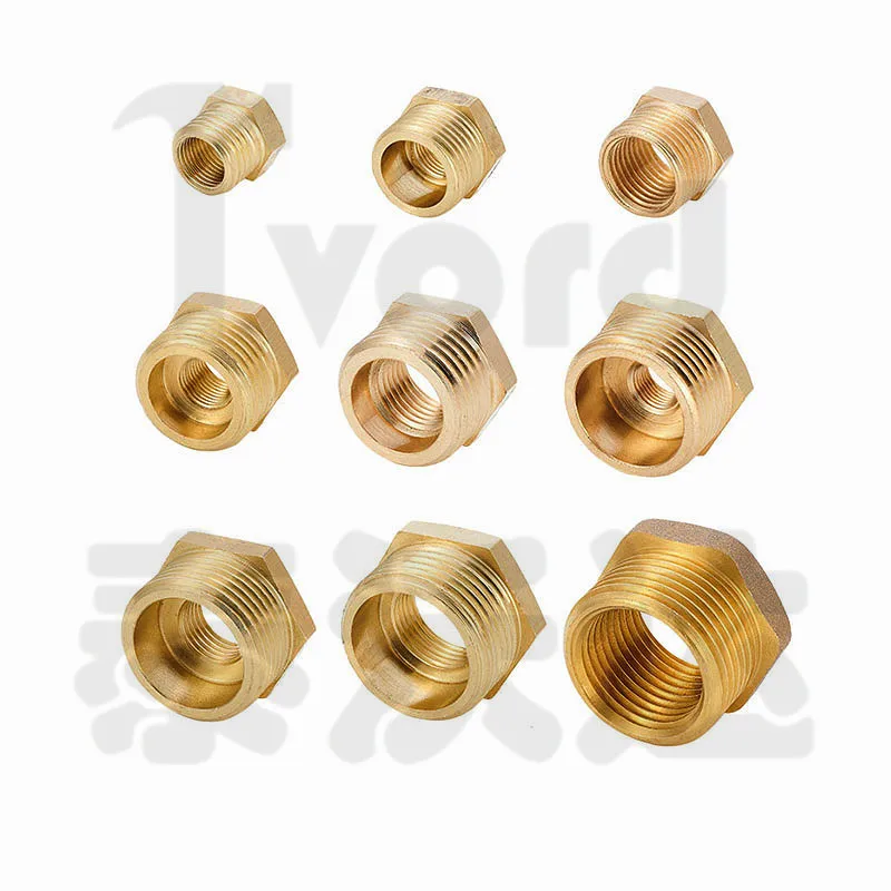 

Brass Adapter Fitting BSP Reducing Hexagon Bush Bushing Male to Female Connector Fuel Water Gas Oil 1/8" 1/4" 3/8" 1/2" 3/4" 1"