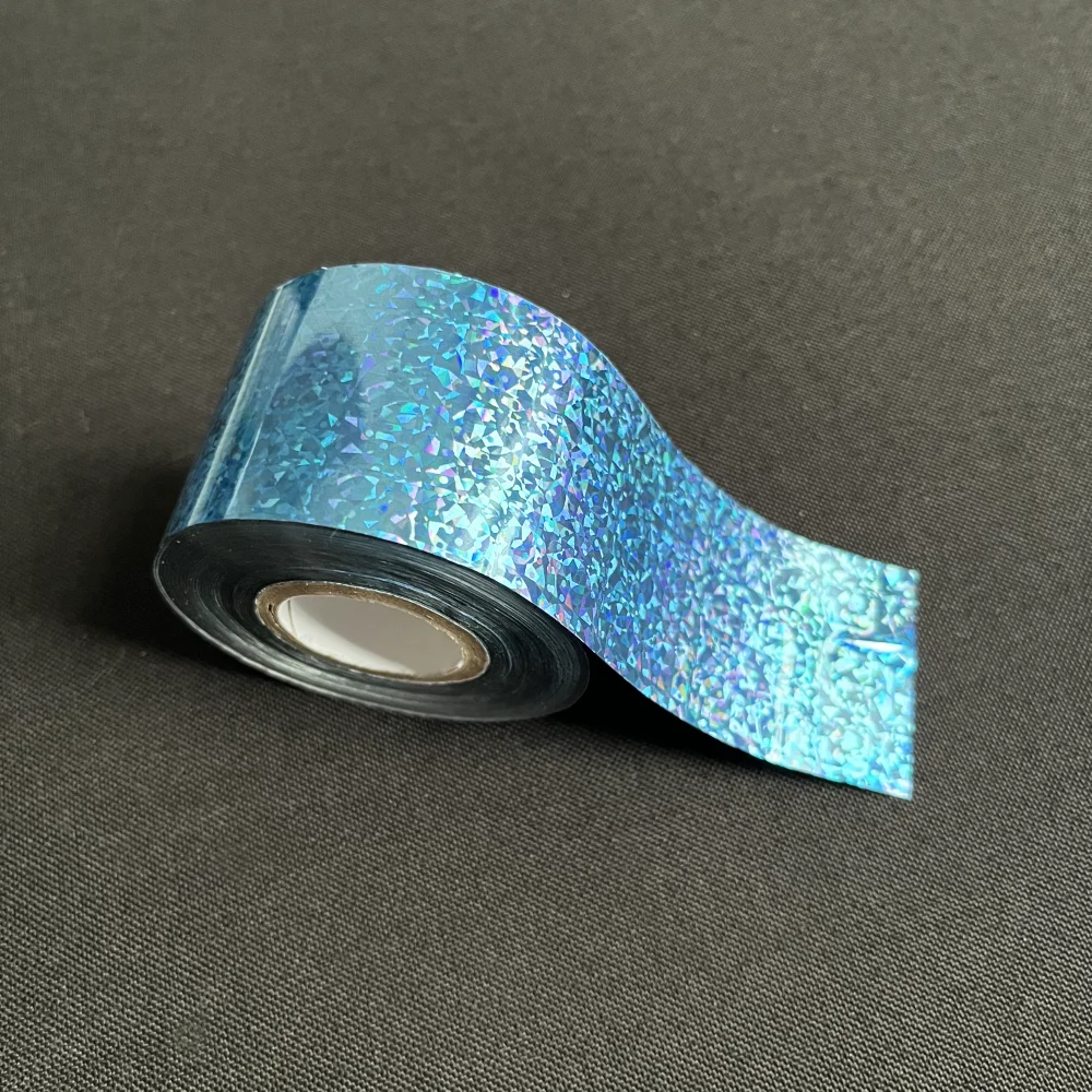 الأزرق الساخن ختم احباط الليزر بلينغ لامعة تألق فيلم نقل الحرارة لصيد الأسماك إغراء الطعوم الاصطناعية اكسسوارات DIY بها بنفسك صنع #1
