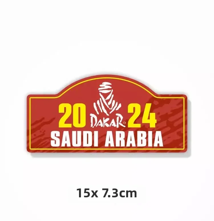 2024 Desert DAKAR Gioco di rally Adesivo per auto Auto Body Paraurti Finestre Moto Laptop Parete Pellicola in vinile Decalcomania Accessori per tuning auto