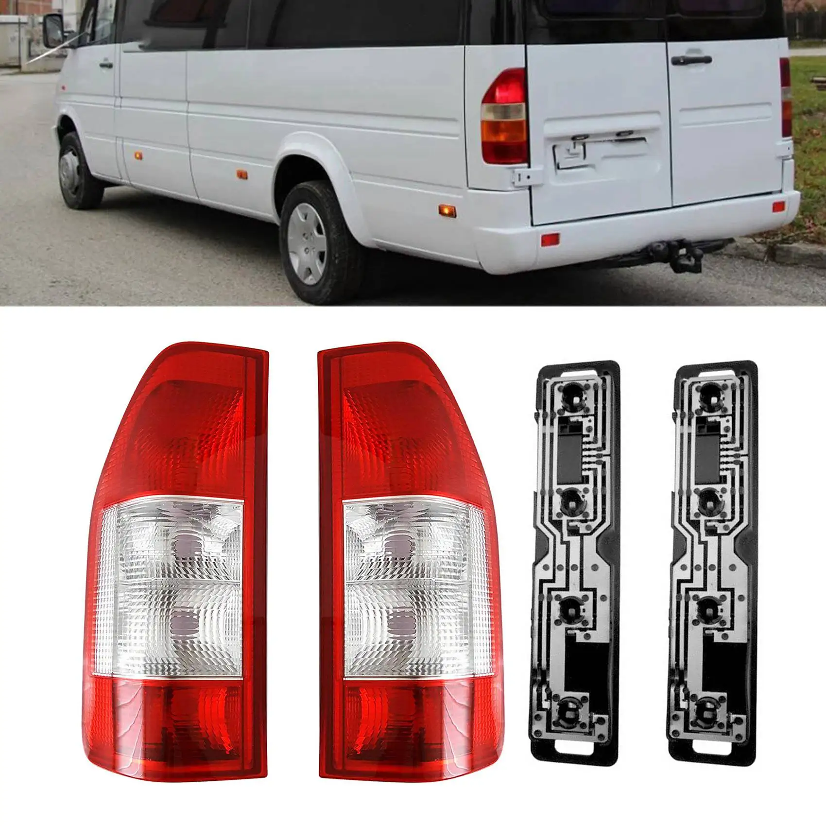 A0008261656 Car Right Rear Tail Lamp & Electrical Circuit Board Kits for Mercedes Benz SprInter W901 Taillight Assembly