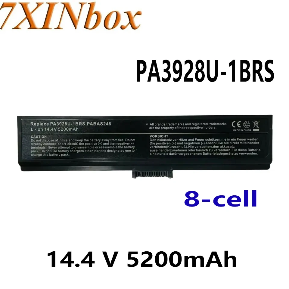 

Аккумулятор для ноутбука 7XINbox PA3928U-1BRS 8-cell 14,4 V 5200mAh для Toshiba Qosmio X770-107 X775 PABAS248 Series