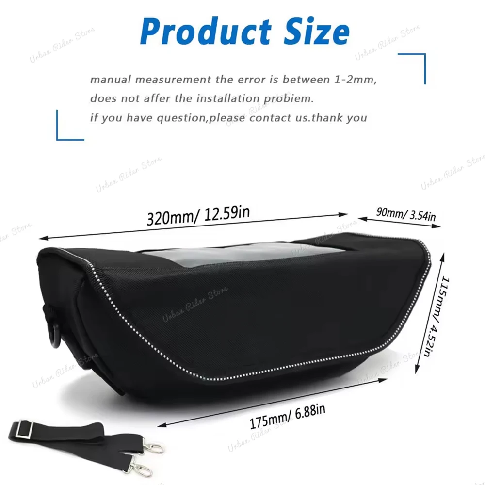 Borsa da viaggio per manubrio moto Borsa da viaggio per manubrio impermeabile e antipolvere per exc 125 200 250 300 400 450 500