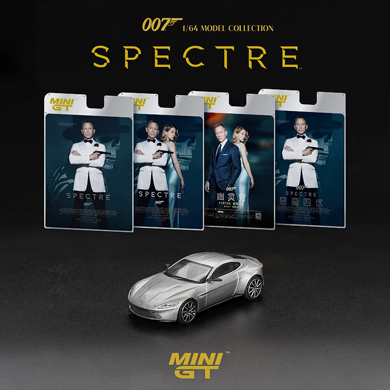

Предпродажа MINIGT 1:64 910 Aston Martin DB10 Spectre 007, литая под давлением модель автомобиля, коллекция игрушек