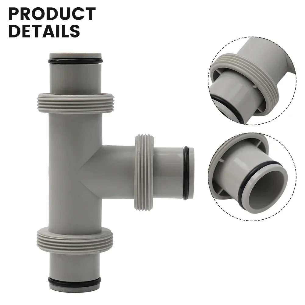 Trójnik Adapter z przegubem T Podwójne dzielone do części Intex Zawór tłokowy węża PP Pompy basenowe Adapter złącza Akcesoria do wymiany ogrodu