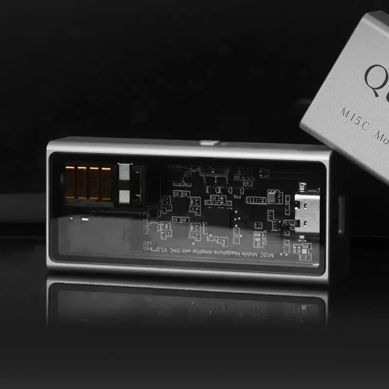 Questyle M15C المحمولة USB مضخم ضوت سماعات الأذن CS43198 HIFI جودة الصوت DAC & AMP مضخم ضوت سماعات الأذن 3.5/4.4 مللي متر ل IOS مخصص