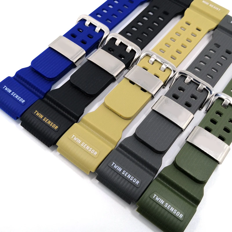 PU Watch Band Strap For Casio G-SHOCK GWG-100/GSG-100 GG-1000 Sport Watchband Men Waterproof Bracelet Belt Watch Accessories