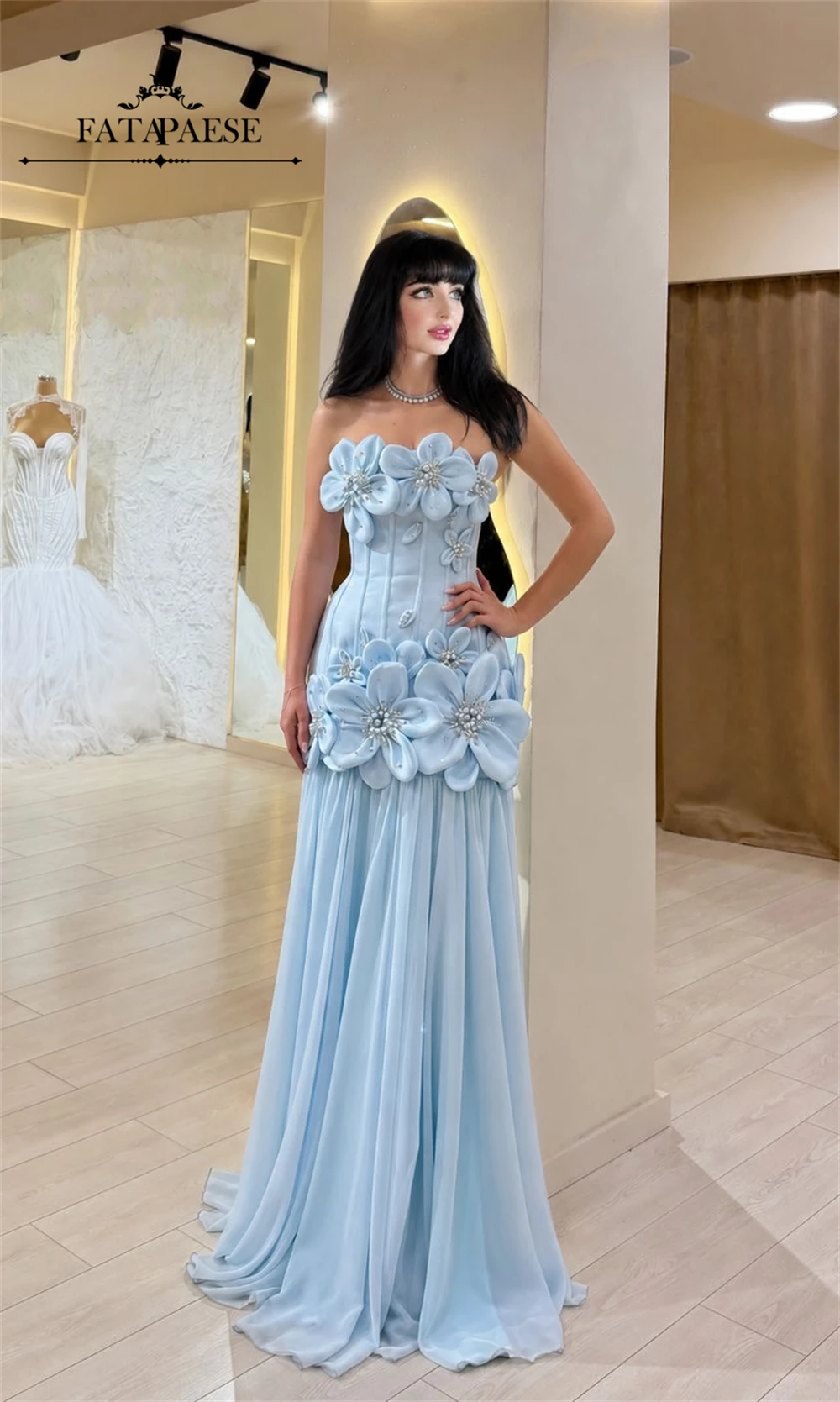 long Light Blue