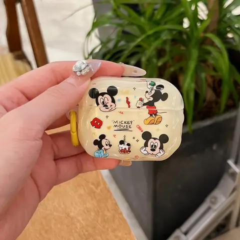 हॉलिडे गिफ्ट सुपर डिज्नी क्यूट मिकी माउस कार्टून एनीमे, एयरपॉड्स 4, 1, 2, 3, प्रो, प्रो2 के लिए प्लास्टिक ड्रॉप-प्रूफ हेडफोन केस 10 best sales मिकी एयरपॉड्स - №8
