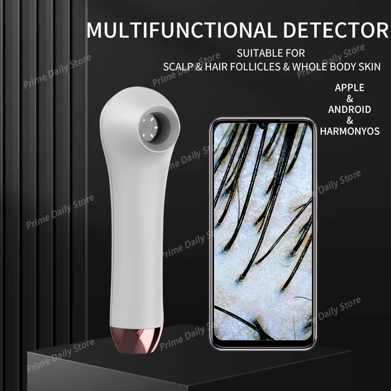 Smart Visual Skin‑Scalp Detector, HD Microscope with Photo‑Video Recording for Pore & Follicle Observation