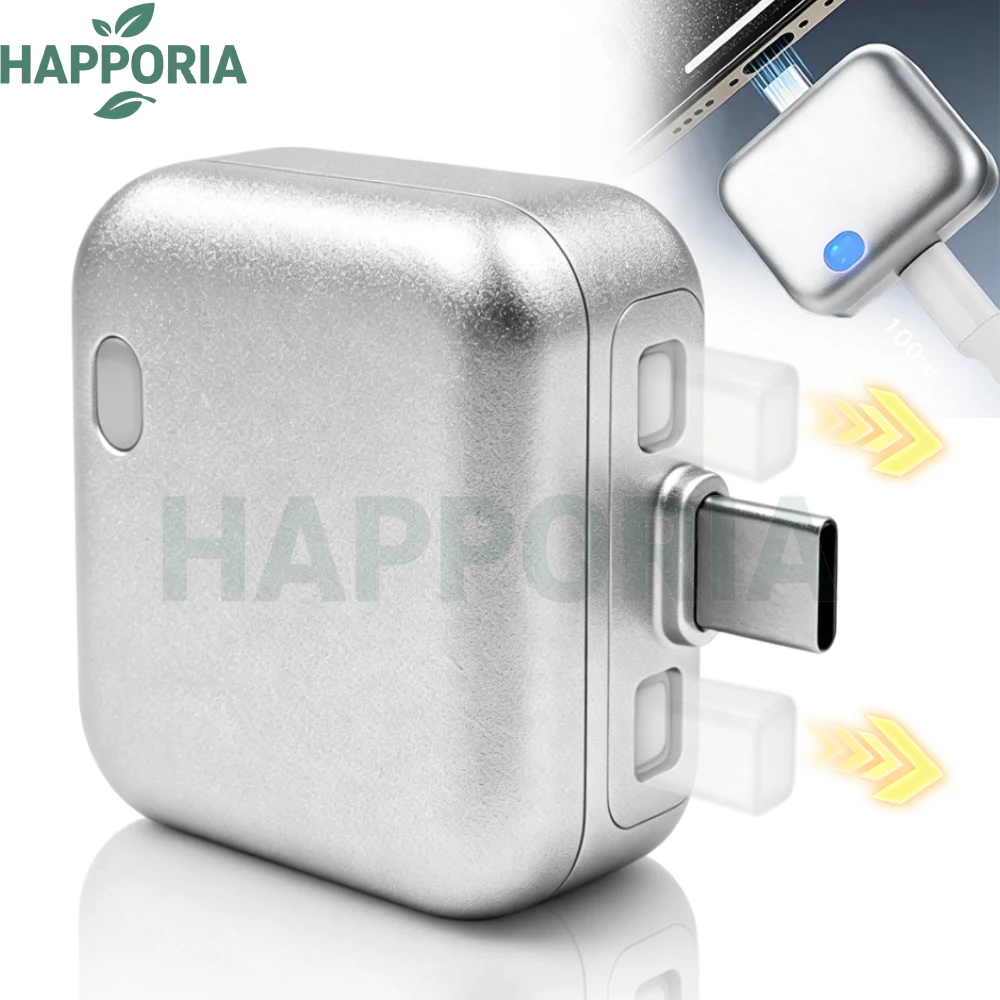 

HAPPORIA 140W Auto Disconnect Charger Adapter Type C Full Charge Separator Auto Stop Charging Overcharge Protection