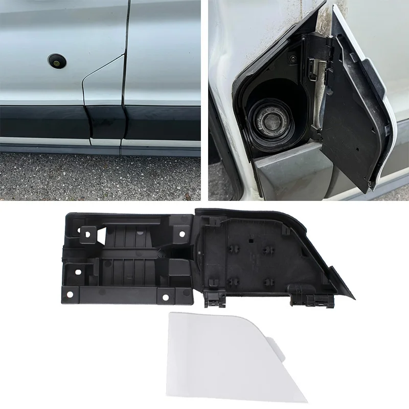 

For Ford Transit 150 250 350 HD 2014-2025 LHD Car Fuel Filler Housing Door With Gas Cap Cover Trim ABS Fit Gasoline FLEX Engine