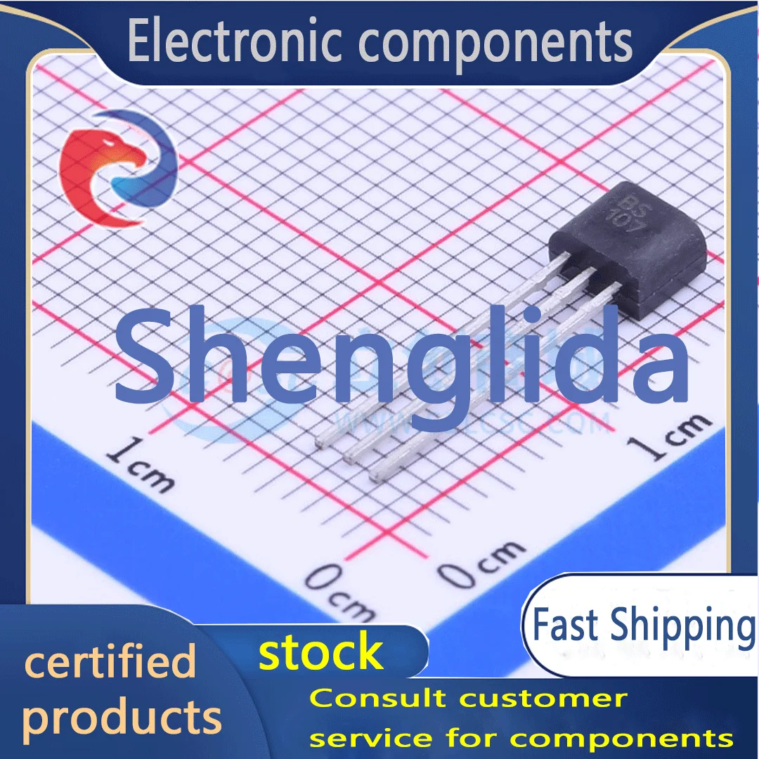 Ensemble MOSFET à canal N, TO-92-3, BS107P, 200V, 120mA, tout nouveau stock disponible à l'achat, 5 pièces